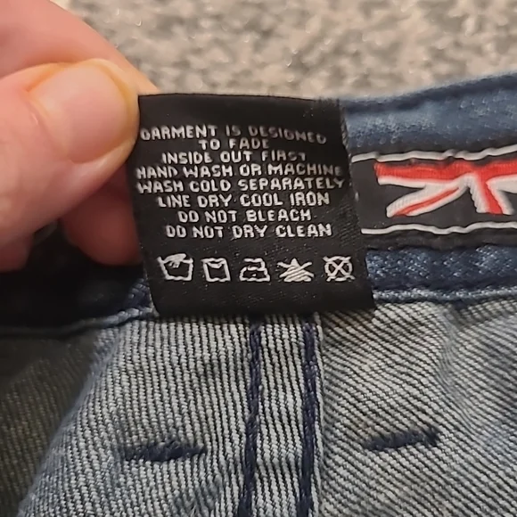 Vtg Y2K Coogi 1969 Baggy Hip-Hop Embroidered Jeans Size 42x34 - Picture 8 of 14